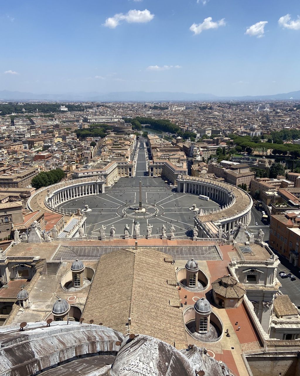 Rooftops of Rome seen from the top of St. Peter's dome